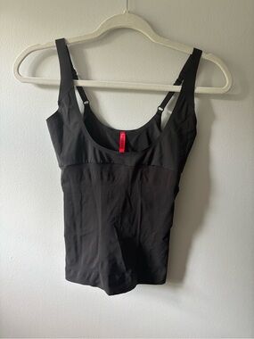 SPANX Black Scoop Tank